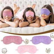 Soft Furry Eye Cover Plush Sleep Eye Mask Sleeping Blindfold Mask Comfortable Plush Sleepover Mask