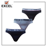 Excel Outside Garter Brief - Assorted (3 in 1) E-44