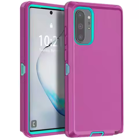 Purple For Samsung Galaxy Note10+ Plus Note 10 Case Heavy Duty Shockproof Hard Protective Rugged Hyb