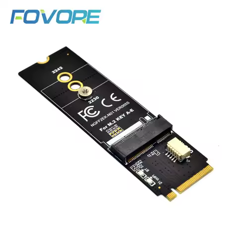 M2 KEY-M to KEY A-E/E Adapter Riser Card for M.2 NGFF PCIE Protocol Wireless Network Card Module Sup