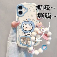 Cute Blue Apple Puppy Suitable for Apple 17 Super Hot Autumn Winter Student Apple 17PRO Silicone All
