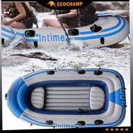 Intime Kayaking - 4 Person PVC Rubber Dinghy Inflatable Boat Thickened Portable Kayak Fishing Boat C