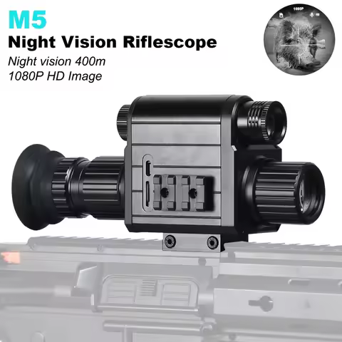 M5 Digital Riflescope Night Vision Scope Sight Infrared Monocular 1080P Video Photo Recording All in