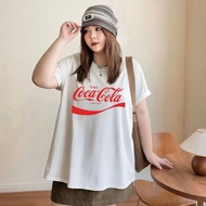 TeddyTee oversize T-Shirt For Chubby Women Plus Size Coke Print 1 Cotton Fabric Comfortable To Wear 