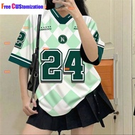(Free custom name and number) Number 24 Dry T-Shirt Standard Sublimation Jersey custom name baju FUL
