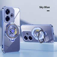 Redmi 13 13X 13C 5G 4G 2024เคสแฟชั่นใส่แหวนชุบสำหรับ Redmi13 Redmi13C Redmi13X กันกระแทกฝาครอบด้านหล