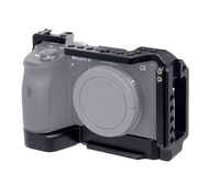 Camera Cage Sony A6600 Rig Mirrorless with 2 Cold Shoe Mount 1/4" & 3/8 Inch Screw thread hole