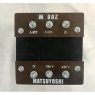 Auto transformer 200 watt 380 440 / 110 220