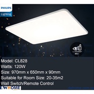 Philips LED CL828 Ceiling Light 120W Tunable Light With AIO Remote Control Simple Design Modern Atmosphere Ultra-Thin