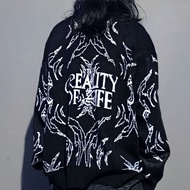 BITSNBOBS Knitwear Cardigan | RIOT "Reality Of Life", Size L Oversized Boxy