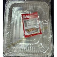 4602-P Aluminium Foil Tray with Clear Lid [ 5sets ± ] Rectangle / Rectangular My Chef Foil Tray 4602