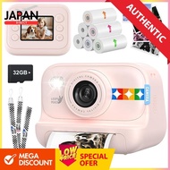 Fyhuioo Print Camera for Kids Instant Camera 4 Color Printing: New release in 2025 48MP 1080P video 