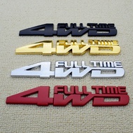 1 Piece 3D 4WD Car Styling Chrome Metal Sticker 4WD Emblem Badge Tail Sticker Logo