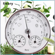[fixory] 3-in-1 Barometer And Thermometer. Precise Weather Barometer. Mechanical Weather Station.
