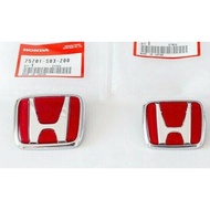 Direct from Japan HONDA CIVIC EK9 TYPE R front rear red emblem OEM JDM RHD