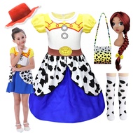 Girls Toy Story Jessie Cowgirl Costume Dress, Toy Story Inspired Outfit For Birthday Party
