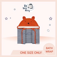 BB King Kong Gerber Balut Mandi Bayi Lelaki – Corak Musang (Fox) / Gerber Boys Fox Bath Wrap