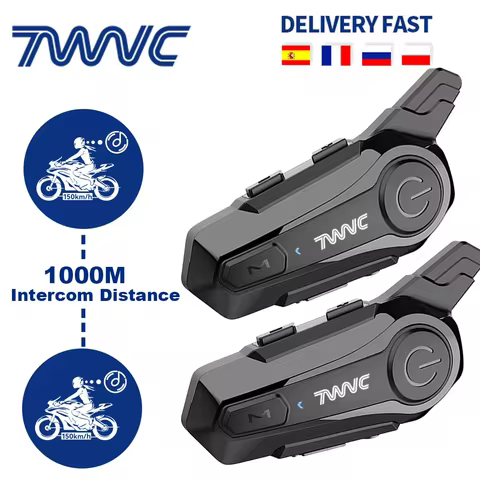 1/2 X1 Bluetooth Motorcycle Helmet Intercom Headset For 2 Rider 1000M Intercomunicador Moto Interpho