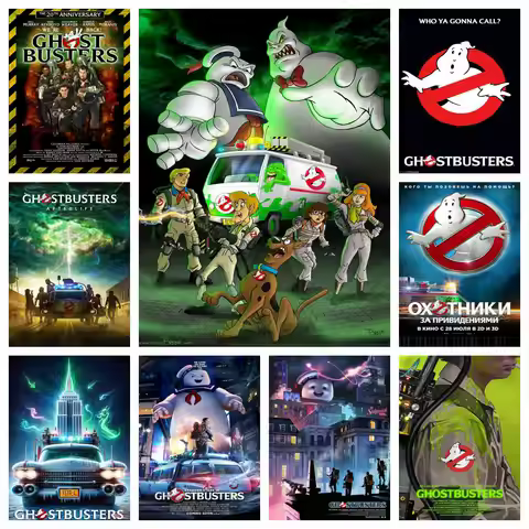Ghostbusters Fantasmas Atenda Ao Chamado Diamond Painting Cross Stitch Drawing Mosaic Embroidery Hom