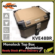 KAPPA TOP BOX KVE48BR ALUMINIUM MOTORCYCLE REAR MONOKEYE KVE48 48L BROWN~ 48 Liter