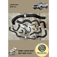 NISSAN NAVARA D40 - RADIATOR & BY PASS & OIL COOLER HOSE SET
