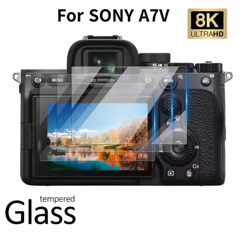 HOBBIT 9H Tempered Glass Protector for Sony A7R4/A7R5/A7S3/A9/A93/FX3 - Anti Scratch LCD Screen Cove