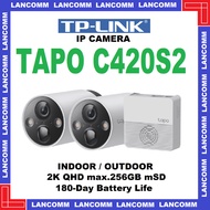 TP-LINK Tapo C420S2 Smart Wire-Free Security Camera System 2-Camera System