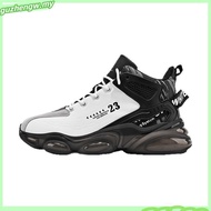 【 Ready Stock 36-46】Fashionable all-match men's high elastic sole sneakers LeBron James basketball s