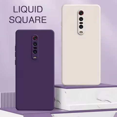 Liquid Silicone Case For Xiaomi Redmi K20 Pro K40 K30 K50 K60 10 9A 10A F3 Case Soft Cover For Redmi