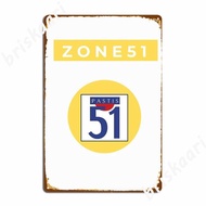 51 Zone Pastis Metal Signs Wall Mural Cave pub Design Plaques Tin sign Posters