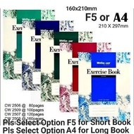 CAMPAP Write-On A4 F5 Exercise Book 70gsm CW2501 CW2502 CW2503 CW2504 CW2506 CW2507 CW2508 CW2509 Wr