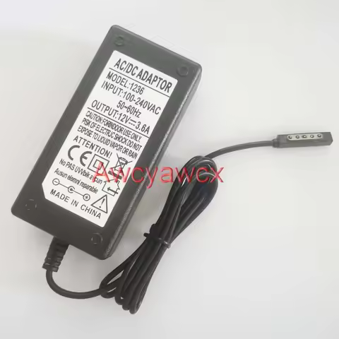 AC DC 12V 3.6A 2A Power Adapter 3600mA 48W Tablet Charger for Microsoft Surface MS RT RT2 Pro 1 2 10
