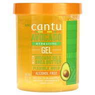 Cantu Avocado Hydrating Gel Alcohol Free 18.5 oz (524 g) styling gel