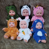 REBORN Soft Plastic Doll 18 cm 7 inches with 3D Eyes, Vinyl Doll with Diverse Models for Children to