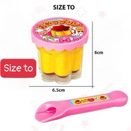 Strawberry pudding scoop toy, cute pudding simulation toy for babies, pink strawberry pudding preten