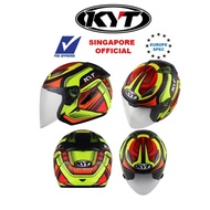 KYT Hellcat Carbon Yellow Fluo PSB Approved Helmet
