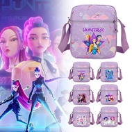 Kpop Demon Hunters Group Printed Shoulder Bag Women's Crossbody Bag Zipper Closed Letter I4n3