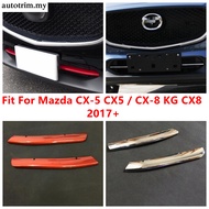 Front Mesh Grille Grill Bottom Bumper Strip Cover Trim For Mazda CX-8 KG CX8 2017 - 2021 / CX-5 CX5 