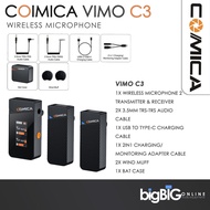Comica Vimo C1/C2/C3 2.4G Dual-Channel Wireless Microphone Video Recording Live Stream Two to One Mi