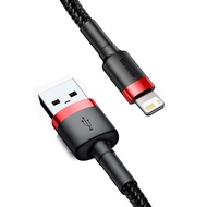 Baseus USB Cable for iPhone 14 13 12 11 Pro Max Xs X 8 Plus 2.4A Fast Charging Cable for iPhone 7 SE Charger Cable USB Data Line