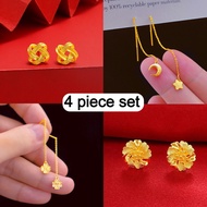 gold 18k nasasangla sale legit pawnable Stars and moon earrings ear line women's simple fashion personality temperament jewellery