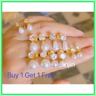 14k Bangkok gold earrings Mixed