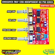 CROSOVER 2 WAY INDEPENDENT 12DB MIDHiGH LOWSUB