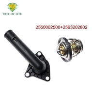 For Hyundai Getz I 1.1cc 2002 2003 2004 2005 2006 2007 2008 2009 G4HG D4BB Engine Thermostat Housing
