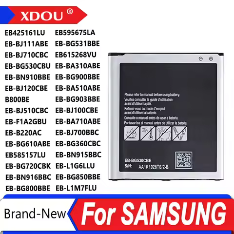 Brand New Battery For Samsung Galaxy S3 S5 S4 J7 J5 A7 A5 A3 Note 1/2/3 Note 4 Grand Prime J3 S7560 