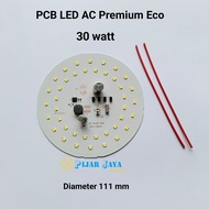 PCB LED AC Premium Eco Watt Lengkap 5 7 9 12 15 18 20 25 30 40 Watt Modul Mata Mesin Driver LED AC