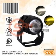LPM D2 LED Mini Laser Spotlight 2 Colors Plus Car Motorcycle Cooling Fan