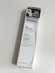 全新&送贈品 Physiogel潔美淨積雪草柔焦毛孔修飾防曬霜SPF50+ PA++++ Red Soothing Cica Balance Pore Solution Sunscreen