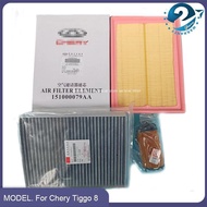 3/4pcs Filter Sets For Chery Tiggo 8 F4J16 Engine 1.6T Air Filter+Oil Filter+Carbin Filter+Fuel Filt