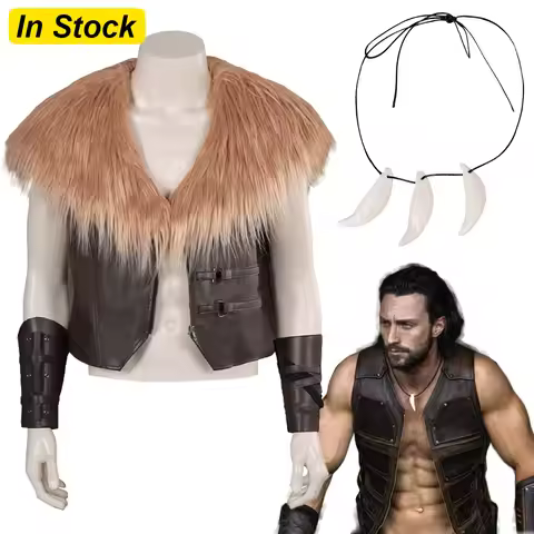 Fancy Kraven Cosplay For Men 2024 Movie Hunter Costume Disguise Adult Man Cosplay Fantasia Outfits M